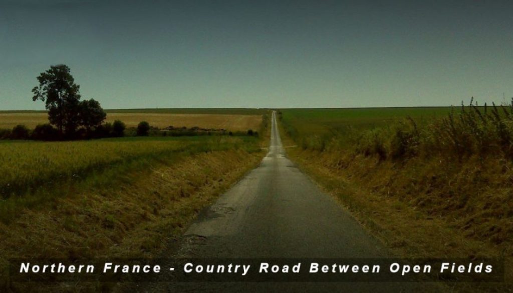 tunnel-to-adventure-12 - Northern France - Country Road between Open Fields