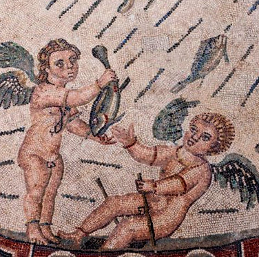 Famous-Roman-Mosaics-Detail-from-a-mosaic
