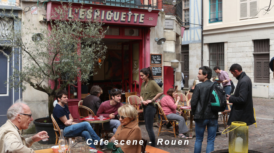 Cafe scene - Rouen