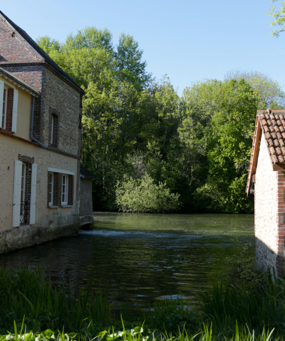 Ver-le Chartres - River at the Bottom of the Garden